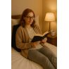 Coussin multifonctionnel 35x45x20 cm - pour s'allonger, lire et soutenir les jambes - 1224 Violet