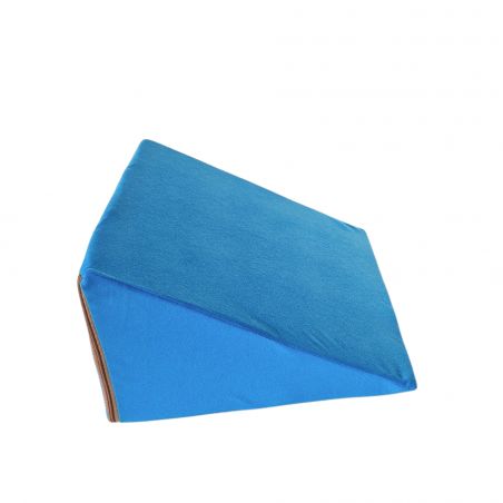Coussin multifonctionnel 35x45x20 cm - pour s'allonger, lire et soutenir les jambes - 1331 Bleu