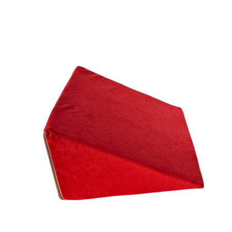 Coussin multifonctionnel 35x45x20 cm - pour s'allonger, lire et soutenir les jambes - 3100 Rouge