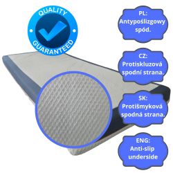 Housse de matelas MIDNIGHT 90x200 (15–18 cm) avec fermeture éclair, élastique, antidérapante, lavage 30 °C | Natalia Spzoo