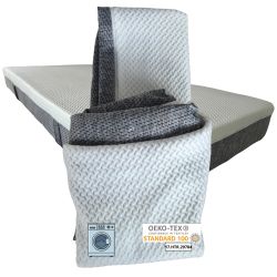 Housse matelas CLASSIC 90x200 (16–22 cm), fermeture...