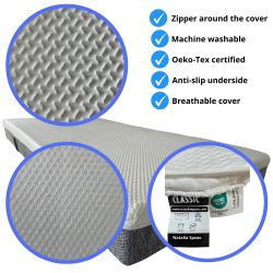 copy of Housse matelas CLASSIC 90x200 (16–22 cm), fermeture éclair tout autour, antidérapante, lavable 40 °C | Natalia Spzoo