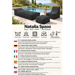 Maxi Outdoor Daybed 200x90x40 cm – bain de soleil, pouf géant et méridienne de jardin 01