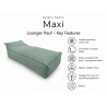 Maxi Indoor 200x90x40 cm – pouf géant, méridienne et chaise longue intérieure B09
