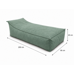 Maxi Indoor 200x90x40 cm – pouf géant, méridienne et chaise longue intérieure B09