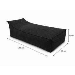 Maxi Indoor 200x90x40 cm – pouf géant, méridienne et chaise longue intérieure B15