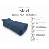 Maxi Indoor 200x90x40 cm – pouf géant, méridienne et chaise longue intérieure B39