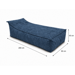 Maxi Indoor 200x90x40 cm – pouf géant, méridienne et chaise longue intérieure B39