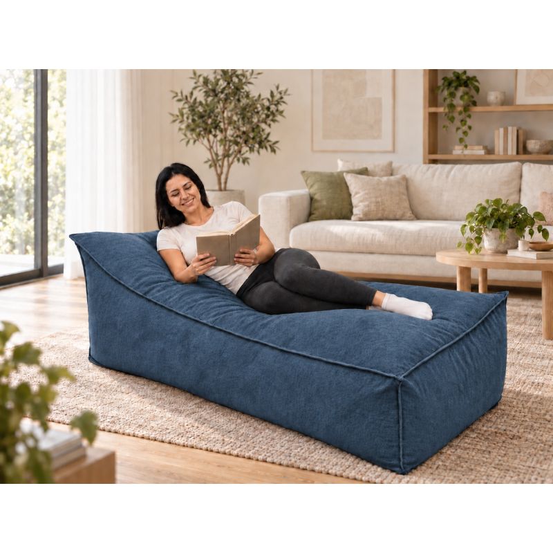 Maxi Indoor 200x90x40 cm – pouf géant, méridienne et chaise longue intérieure B39