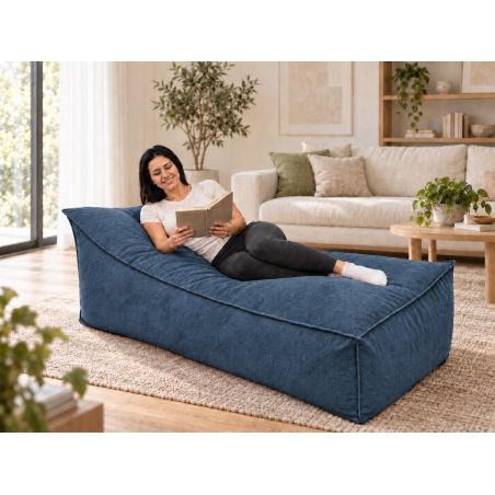 Maxi Indoor 200x90x40 cm – pouf géant, méridienne et chaise longue intérieure B39