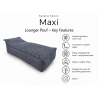 Maxi Indoor 200x90x40 cm – pouf géant, méridienne et chaise longue intérieure B40