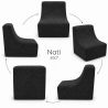 Nati Indoor 55x75x70 cm – fauteuil lounge, fauteuil relax pour salon B15