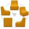 Nati Indoor 55x75x70 cm – fauteuil lounge, fauteuil relax pour salon B33