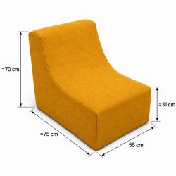 Nati Indoor 55x75x70 cm – fauteuil lounge, fauteuil relax pour salon B33