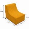 Nati Indoor 55x75x70 cm – fauteuil lounge, fauteuil relax pour salon B33