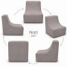 Nati Indoor 55x75x70 cm – fauteuil lounge, fauteuil relax pour salon B50