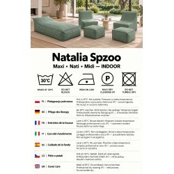 Maxi Indoor 200x90x40 cm – pouf géant, méridienne et chaise longue intérieure B09