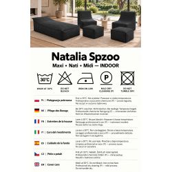 Maxi Indoor 200x90x40 cm – pouf géant, méridienne et chaise longue intérieure B15