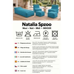 Nati Indoor 55x75x70 cm – fauteuil lounge, fauteuil relax pour salon B18
