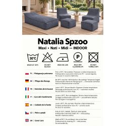 Nati Indoor 55x75x70 cm – fauteuil lounge, fauteuil relax pour salon B40