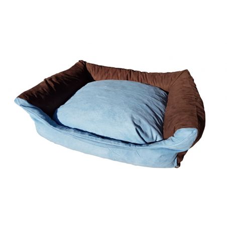 Lit pour chien MAX taille M en marron et bleu Lit pour chien MAX taille M en marron et bleu