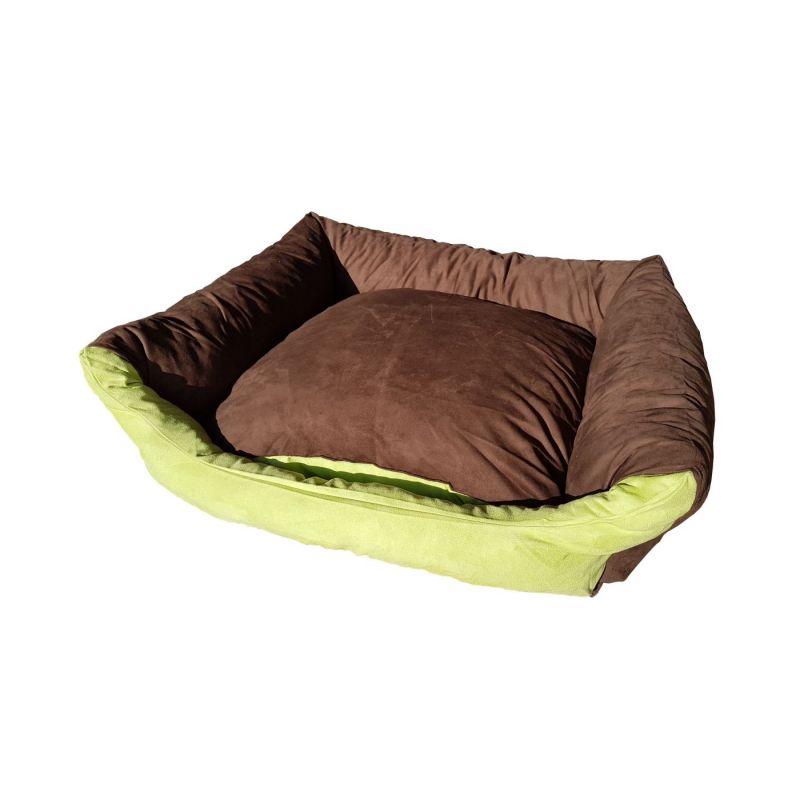 Lit pour chien MAX taille M en marron et vert