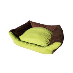 Lit pour chien MAX taille M en marron et vert