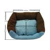 Lit pour chien MAX taille M en marron et vert