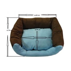 Lit pour chien MAX taille M en marron et orange