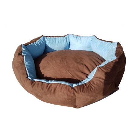 Lit pour chien NORA taille M en marron et bleu Lit pour chien NORA taille M en marron et bleu