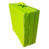 Matelas pliant en faux cuir 195 x 65 x 8 cm vert
