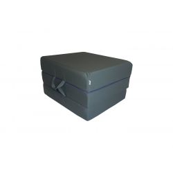 Matelas pliant visco Lux avec housse extérieure 195 x 75 x 15 cm anthracite