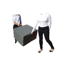 Sac de protection pour le matelas 195 x 75 x 15 cm anthracite