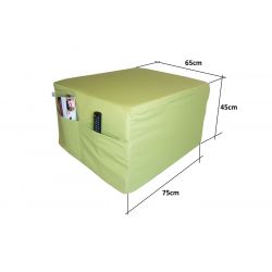 Sac de protection pour le matelas 195 x 75 x 15 cm pomme verte