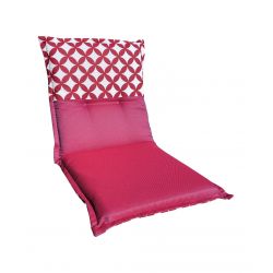 Matelas-coussin à deux faces 100 x 45 cm pour chaise de jardin à dossier bas 2863402