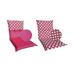 Matelas-coussin à deux faces 100 x 45 cm pour chaise de jardin à dossier bas 2863402
