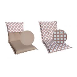 Matelas-coussin à deux faces 100 x 45 cm pour chaise de jardin à dossier bas 2863602