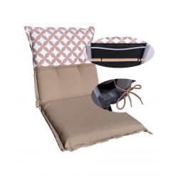 Matelas-coussin à deux faces 100 x 45 cm pour chaise de jardin à dossier bas 2863602