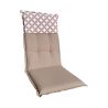 Matelas-coussin à deux faces 120 x 45 cm pour chaise de jardin à haut dossier 2863601