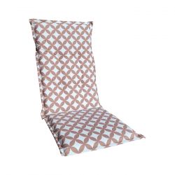 Matelas-coussin à deux faces 120 x 45 cm pour chaise de jardin à haut dossier 2863601