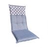 Matelas-coussin à deux faces 120 x 45 cm pour chaise de jardin à haut dossier 2864101