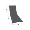 Matelas à deux faces 190 x 55 cm pour un lit de jardin, bain de soleil 2863405