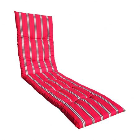 Coussin matelas à deux faces 168 x 45 cm pour transat, bain de soleil 1516104