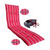 Coussin matelas à deux faces 168 x 45 cm pour transat, bain de soleil 1516104