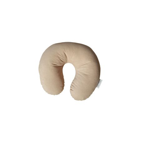 Coussin de voyage, coussin de cou, coussin croissant – beige