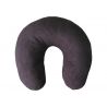 Coussin de voyage, coussin de cou, coussin croissant – brun foncé