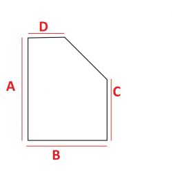 Matelas 8 cm en mousse PU coin biseauté fait sur mesure