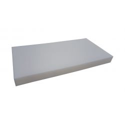 Matelas 10 cm en mousse PU coin biseauté fait sur mesure