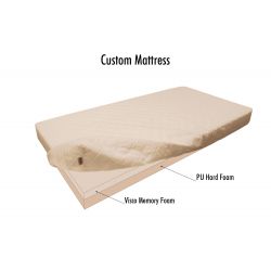 Natalia Spzoo Visco matelas 14 cm coin biseauté fait sur mesure