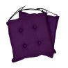 Coussins galettes de chaise 40x40x3 cm 001- jeu de 2 pièces
